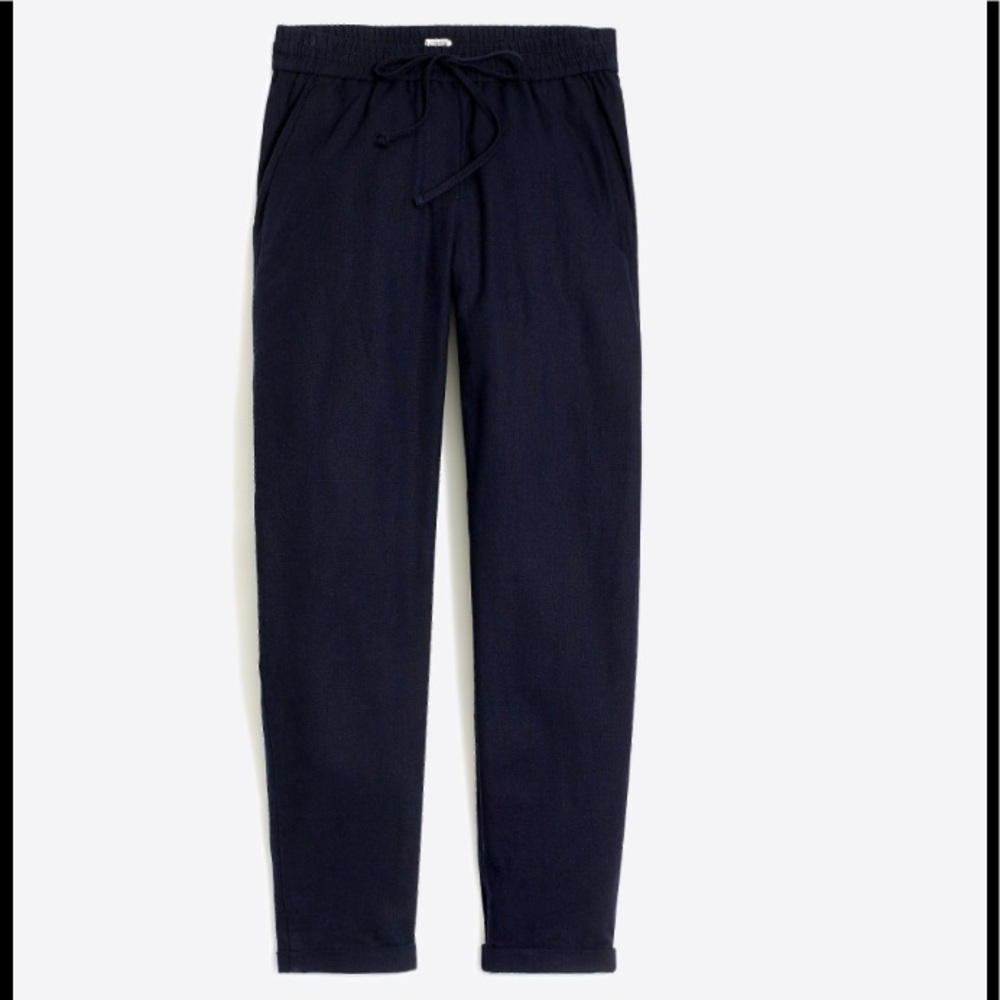 J CREW Linen / Cotton pants style C1223 Navy Blue